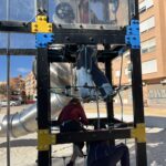 Alumnos de Aula Abierta en su salida al entorno.