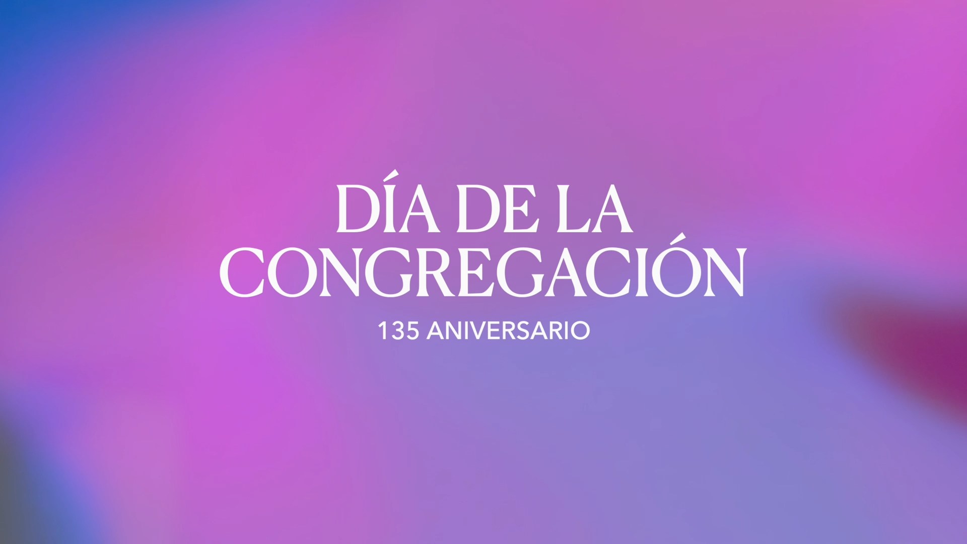Día de la Congregación 2026
